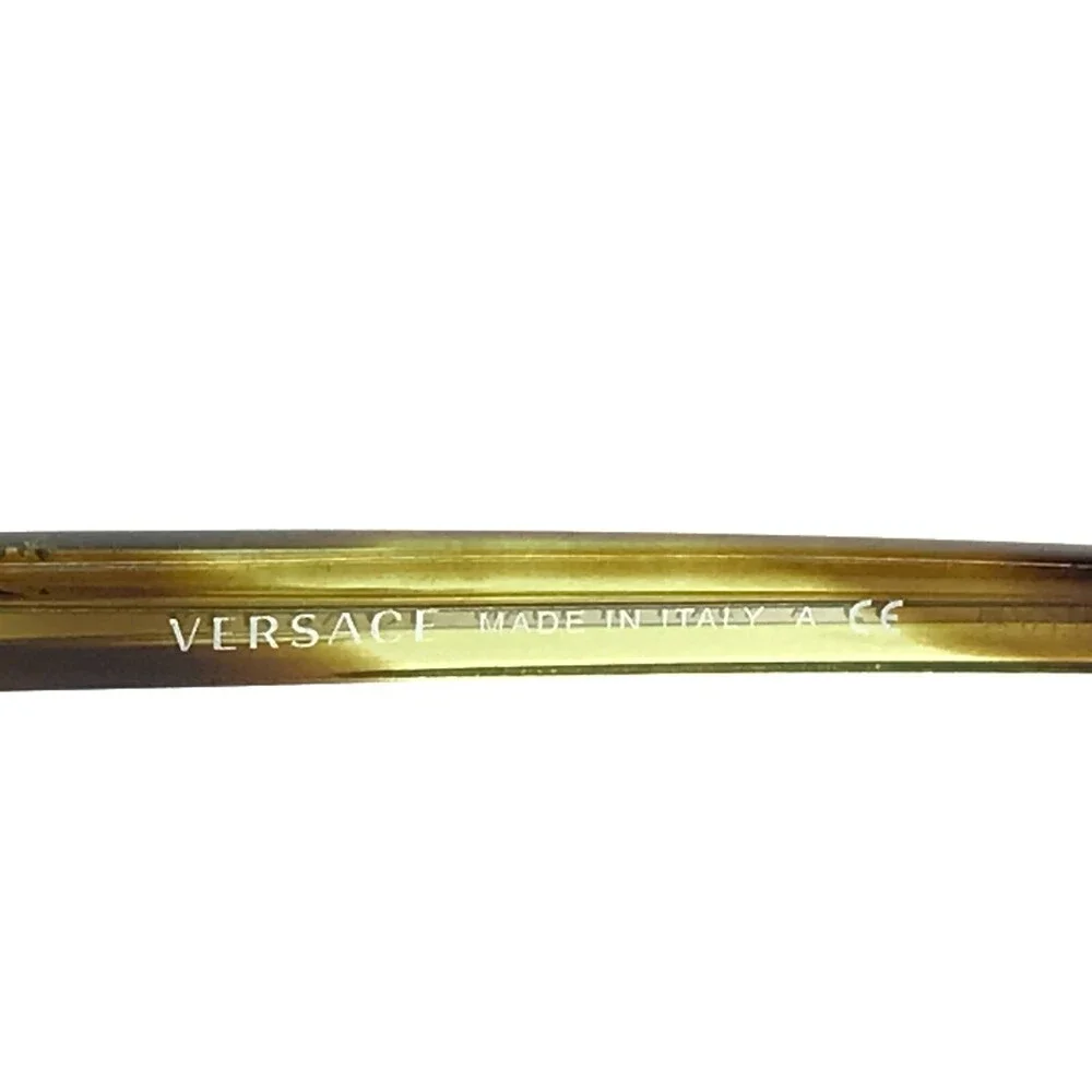Versace Eyeglasses Frames MOD.3174 5047 Brown Green Tortoise Silver 55-17-140